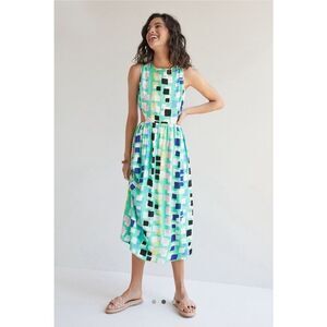 Anthropologie Corey Lynn Calter Abstract Midi Dress Cutout Size M